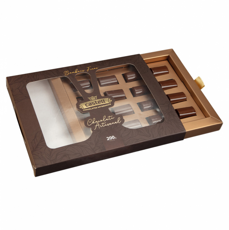 Caixa de Papel para Chocolate Valor Governador Celso Ramos - Embalagem para Massa