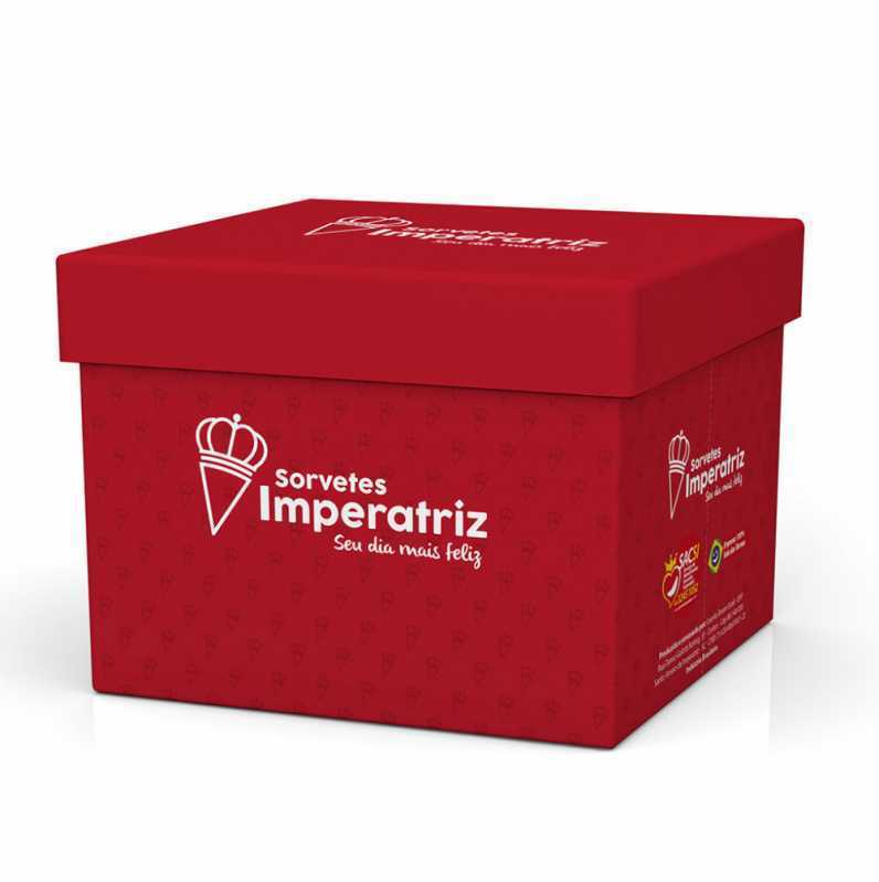 Caixa de Papelão para Sorvete Araguari - Caixa de Sorvete 10 Litros