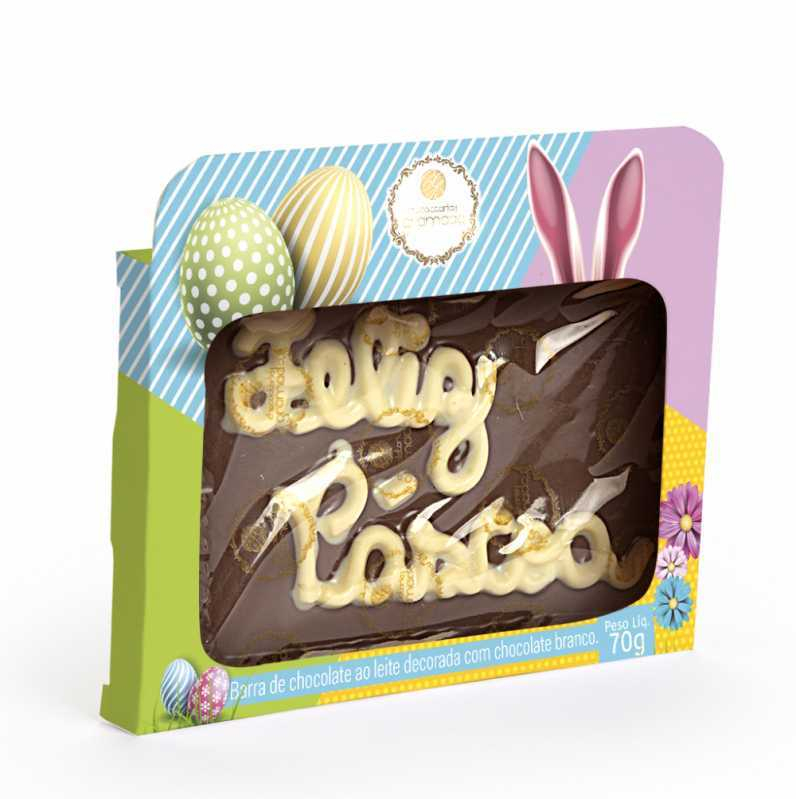 Caixa para Barra de Chocolate Personalizada Preço Diamantina - Caixas para Chocolates Personalizadas