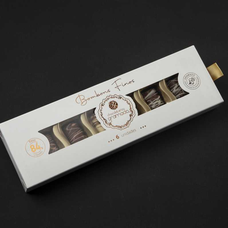 Caixa para Barra de Chocolate Preço Guaramirim - Caixa Personalizada para Bombom