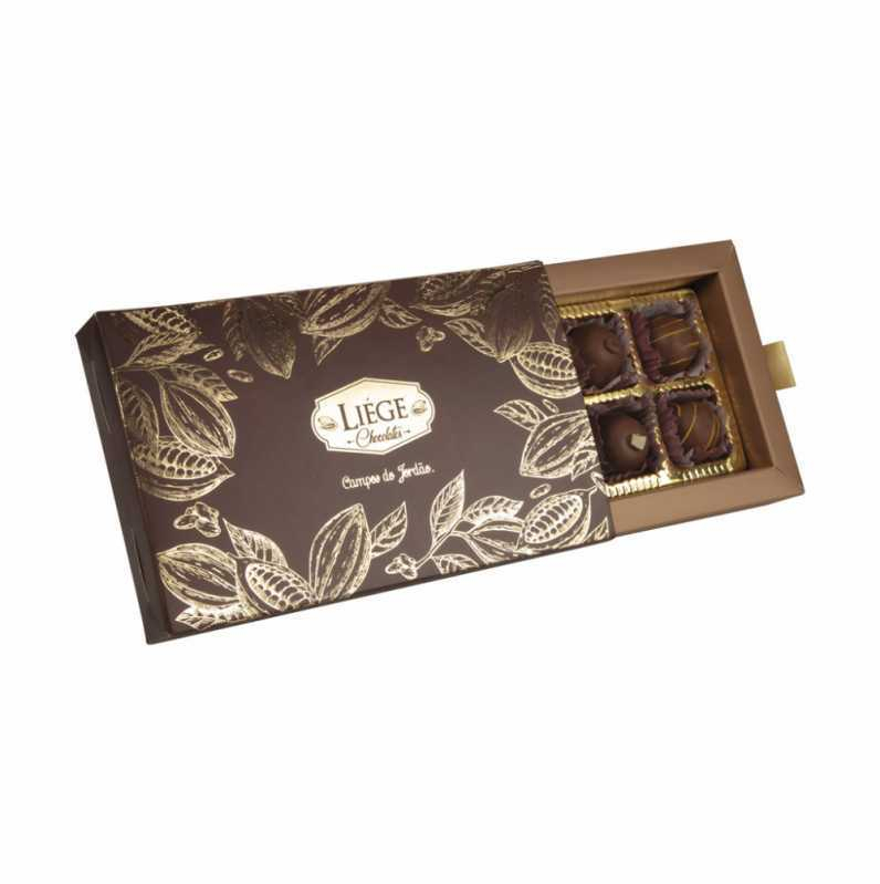 Caixa para Barra de Chocolate Recheada Preço Carapicuíba - Caixa Personalizada para Barra de Chocolate