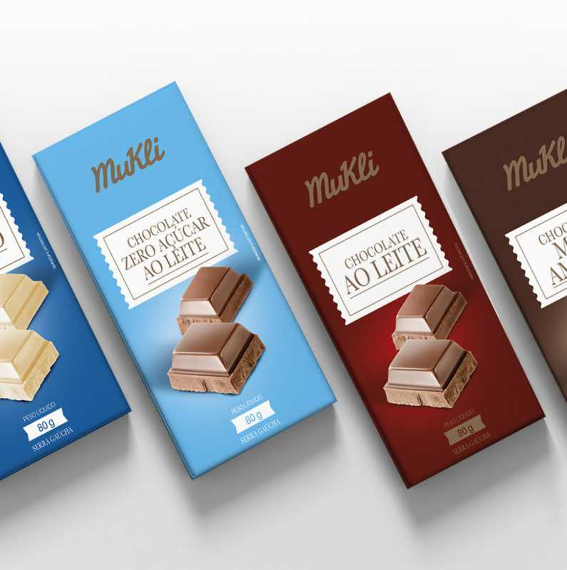 Caixa para Barra de Chocolate Orleans - Caixa para Tablete de Chocolate