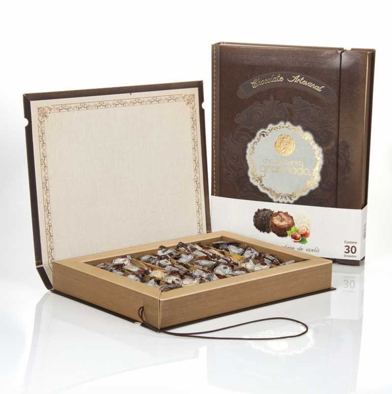 Caixa para Bombom Personalizada Preço Vale do Itajaí - Caixa para Barra de Chocolate Personalizada