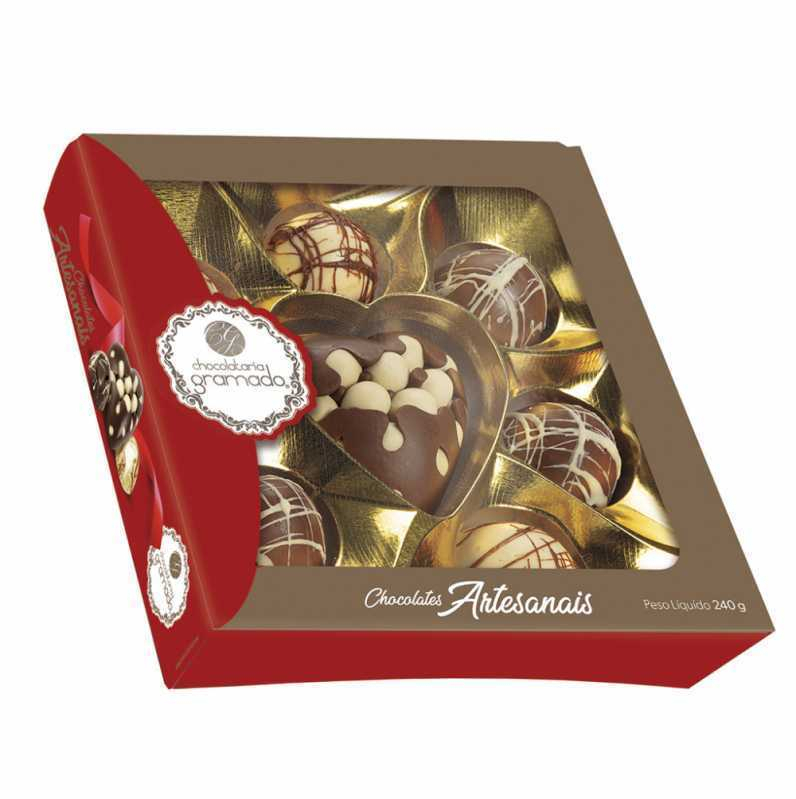 Caixa para Tablete de Chocolate Cascavel - Caixinha para Chocolate Personalizada