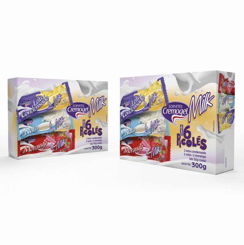 Embalagens para Picolé Personalizadas Preços São Bento do Sul - Fábrica de Caixas para Picolés