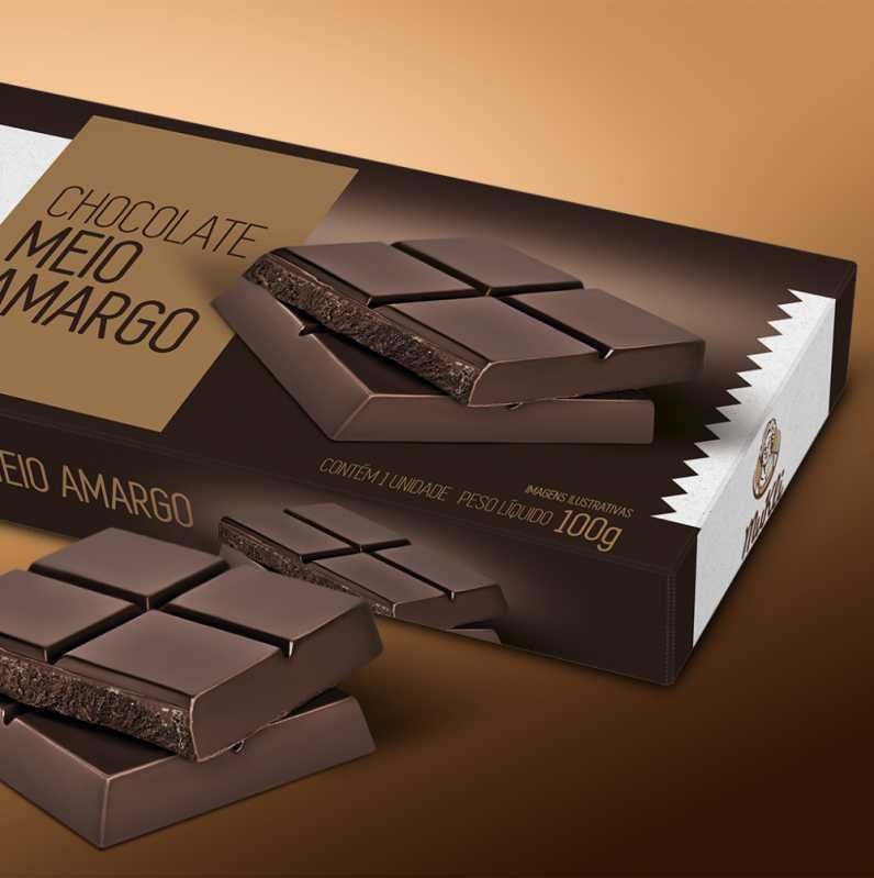 Fabricante de Caixa para Barra de Chocolate Recheada Caierias - Caixa para Tablete de Chocolate