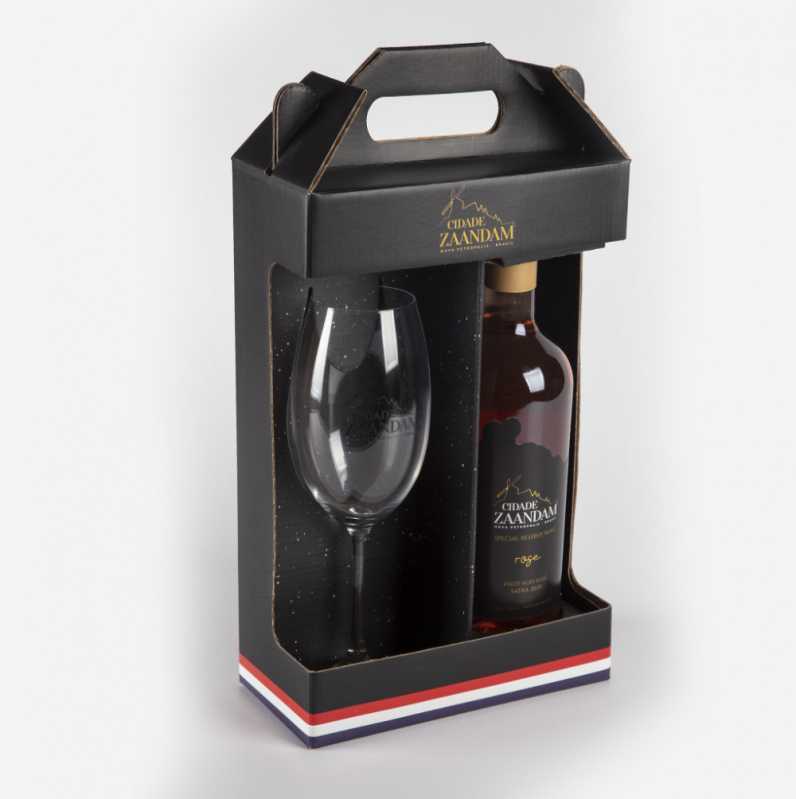 Telefone de Gráfica Embalagem para Vinho Trombudo Central - Caixa para Bebida Personalizada