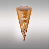 rótulo cônico personalizado para sorvete Uba